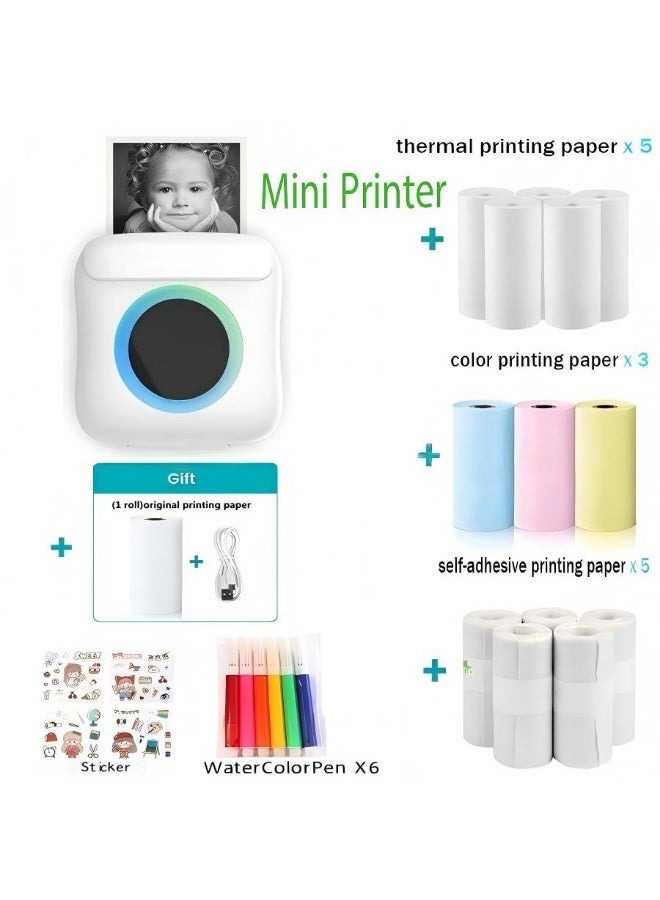 واي إس آر فيف Ysrvef Mini Portable Bluetooth Thermal Printer bluetooth